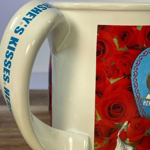 Hersheys Kisses 3D Valentine Mug Nostalgic Romantic Roses Chocolate Twist Handle - Picture 6 of 9